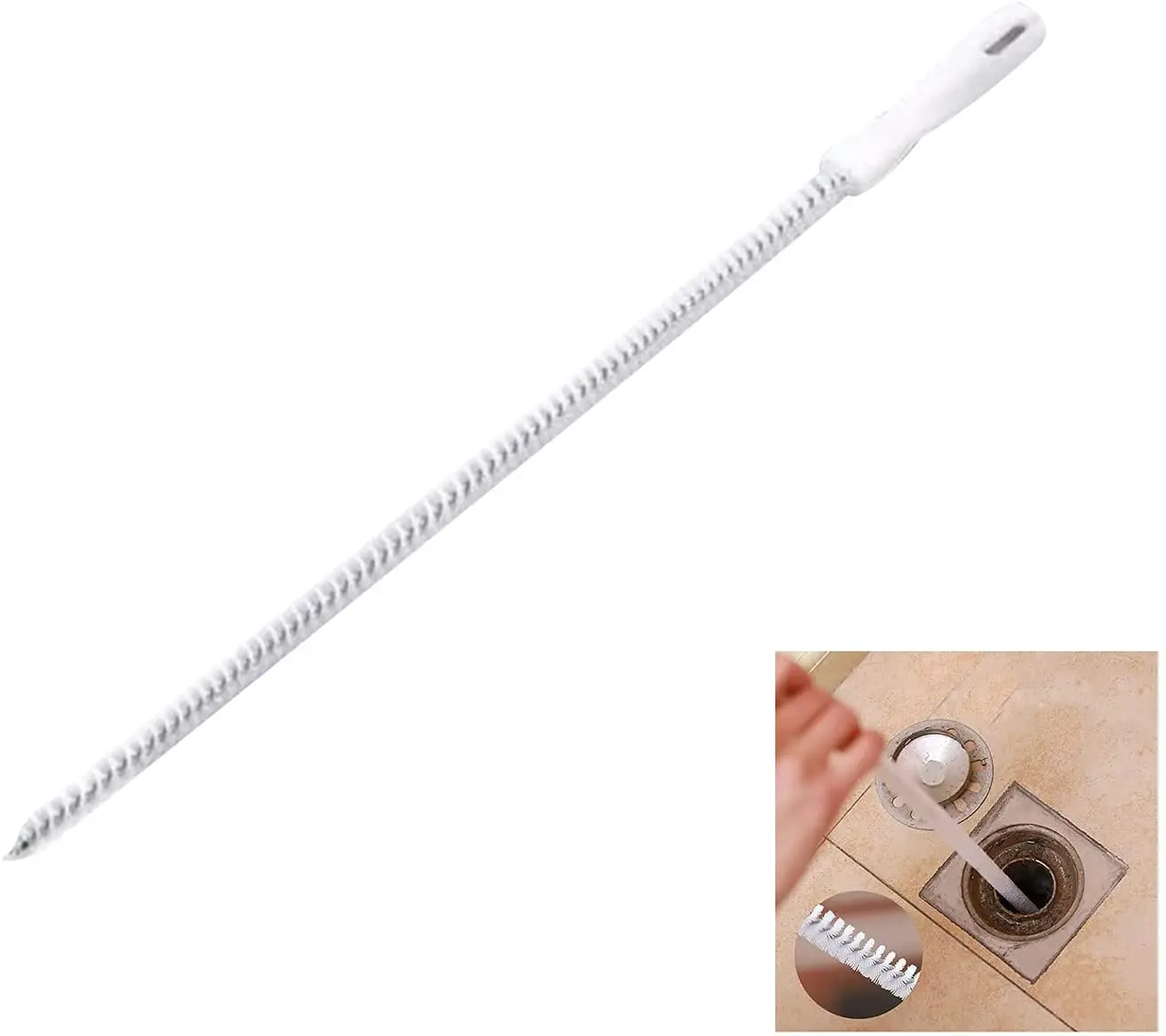 

Pipeline Dredging Brush,Sink Drain Overflow Cleaning Brush,Household Sewer Hair Catcher,Snake Hair Drain Clog Remover Cleaning