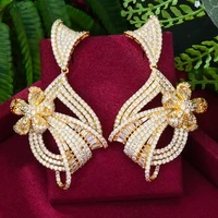 soramoore dubai style luxury gorgeous pendant earrings for noble women bridal earring aretes de mujer modernos gift 2022 hot