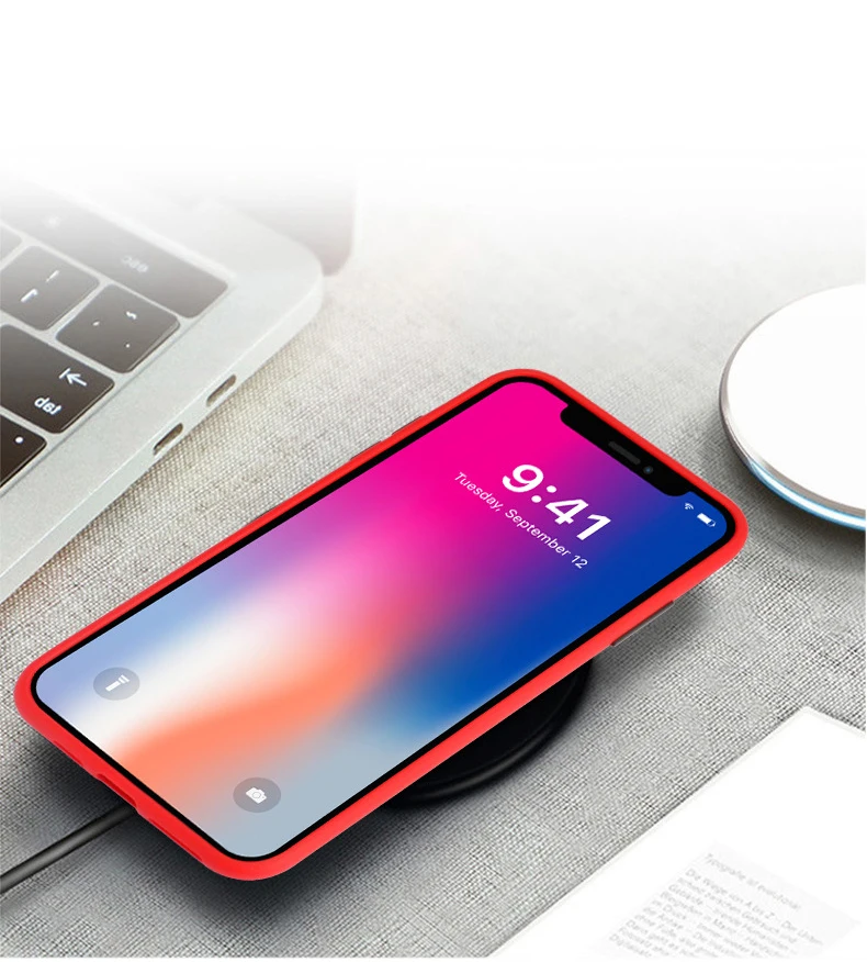 DUSH For iPhone 11 Pro XS Max Phone Case Clear Transparent Color 6/7/8 Plus X XR Soft TPU Frosted Back Cover |