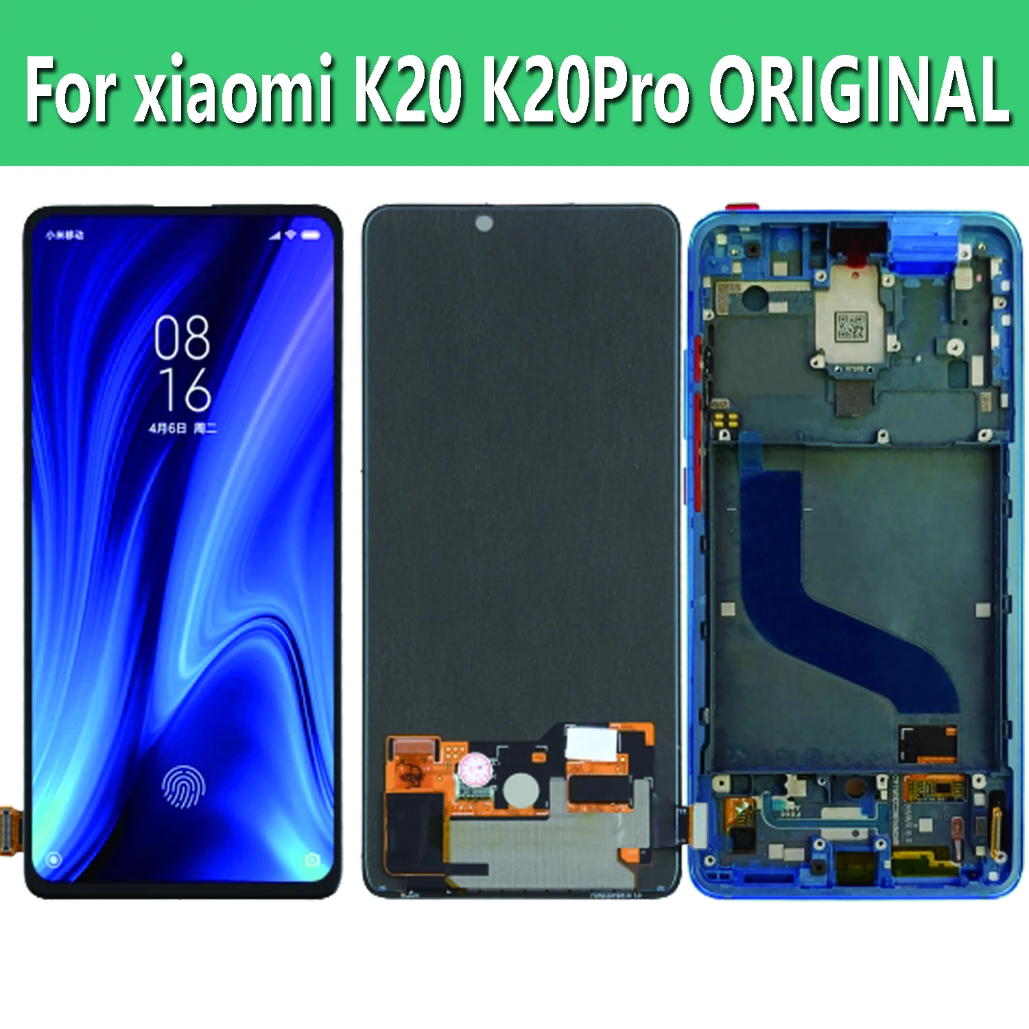 LCD With Frame 6.39'' For Xiaomi Redmi K20 Pro K20 Display Touch Screen Digitizer Assembly Replacement Parts