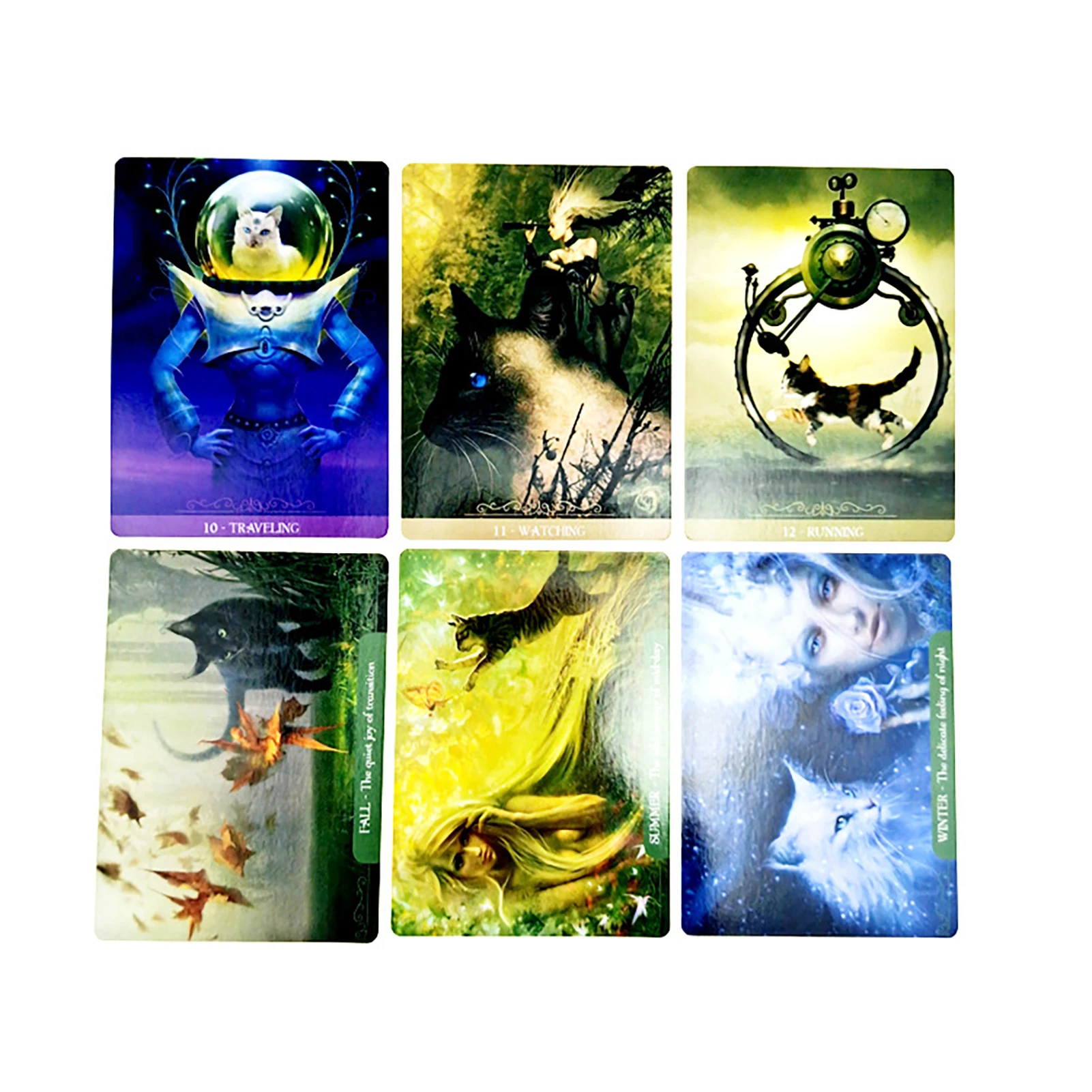 Открытки оракул для Фэнтези коты интерактивные настольные игры Вечерние |