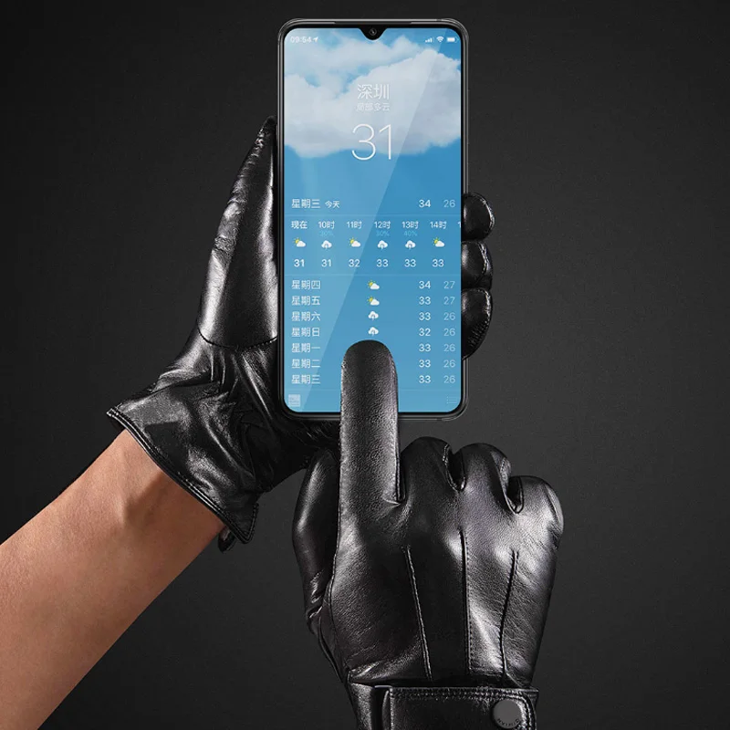 Новейшие Xiaomi Mijia 7th мужские/wo мужские перчатки из овечьей кожи с сенсорным экраном из испанского сырья для модного подарка повседневная одежда