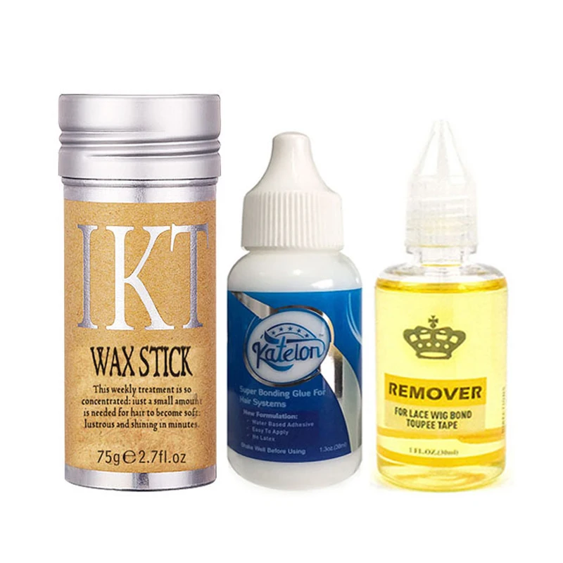 Кружева передние парики клей и средство для снятия макияжа Для Мужчин's