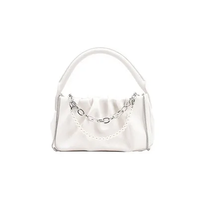 

Women Vintage Pearl Crossbody Bucket Bag Luxury Woman Bag Female Shoulder Handbags Drawstring Messenger Crossbody Bags