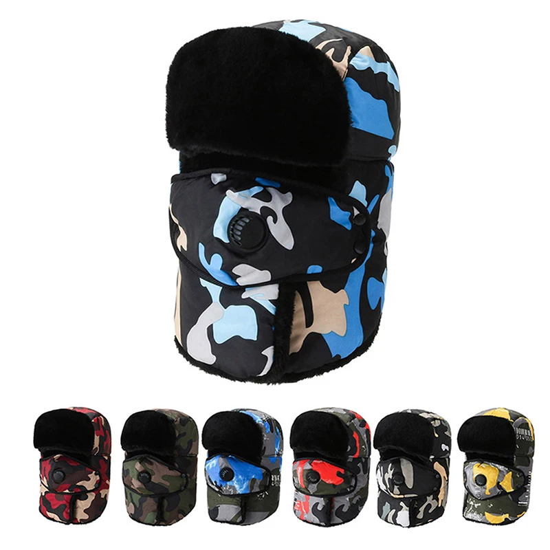 Военная армейская зимняя шапка-бомбер для женщин и мужчин Русская Шапка-ушанка