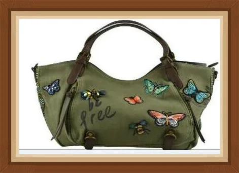 

2020 new Wholesale Original Spain .laugiseD Ladies, canvas ladies, butterfly bags