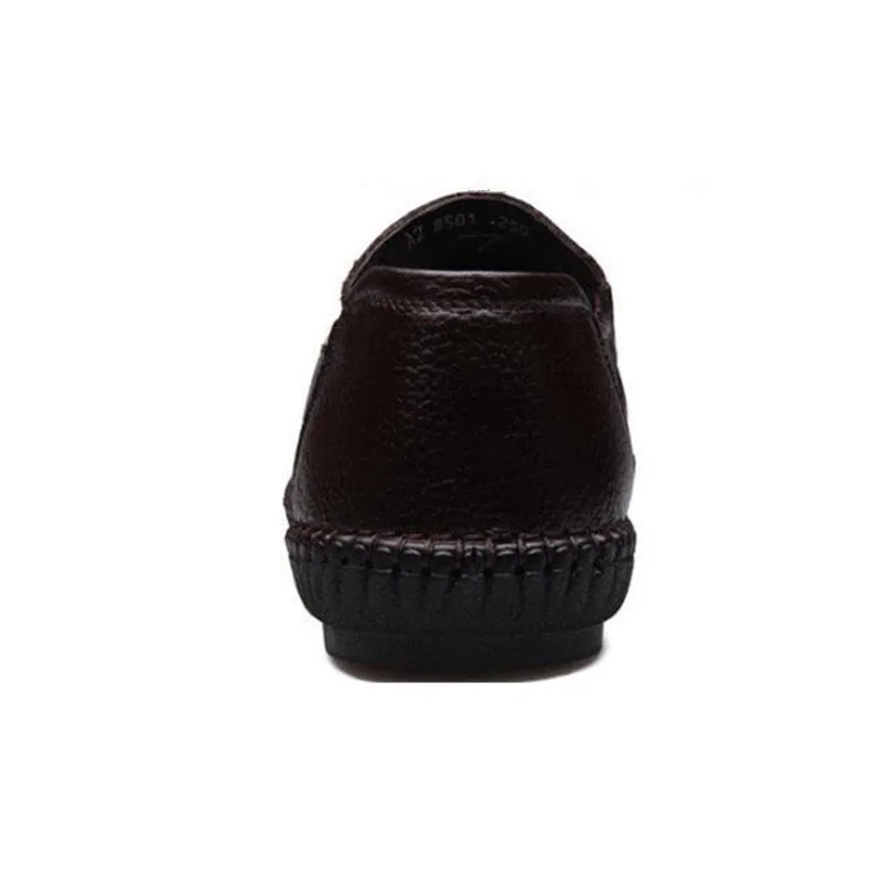 Сандалии мужские из натуральной кожи Классические босоножки на плоской подошве