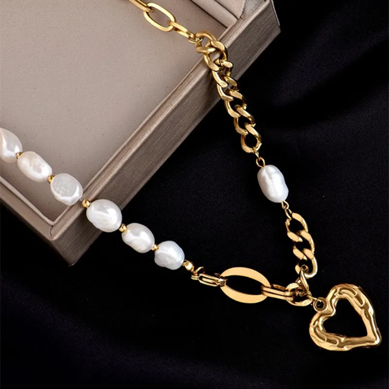 Ожерелье из натурального пресноводного жемчуга для женщин модное Винтажное