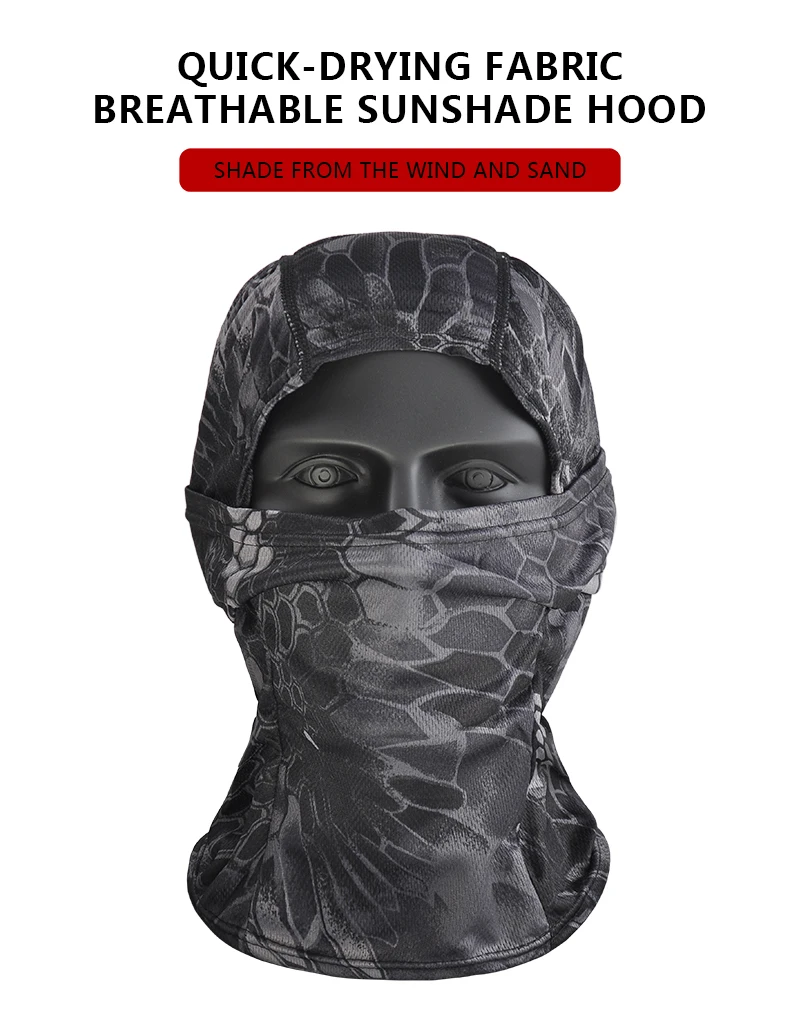 Армейская охотничья Балаклава маска на все лицо Камуфляжный военный тактический