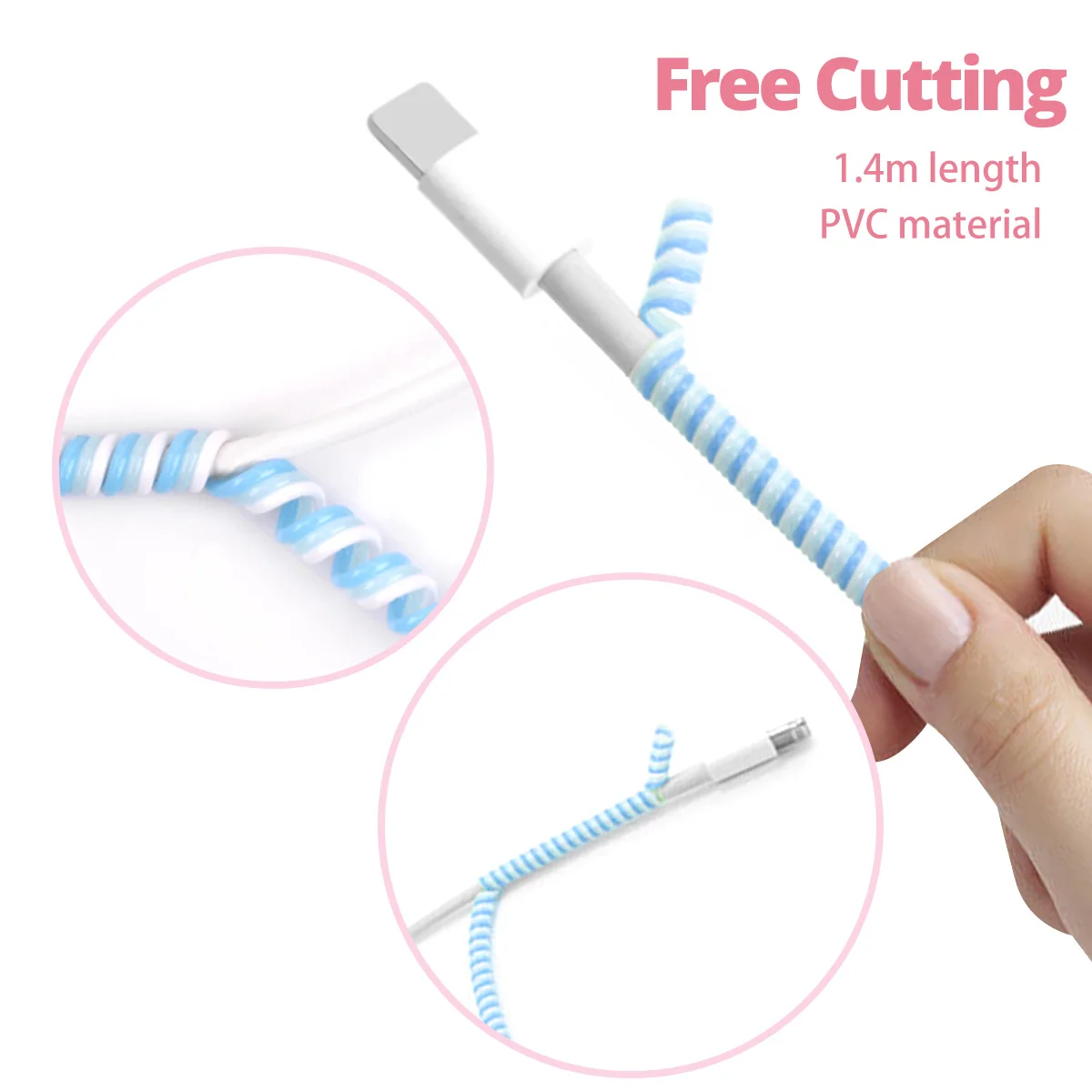

USB Cable Winder Protector Anti-break Twine Protective Sleeve Earphone Phone Data Cable Organizer Protection Cover for Android