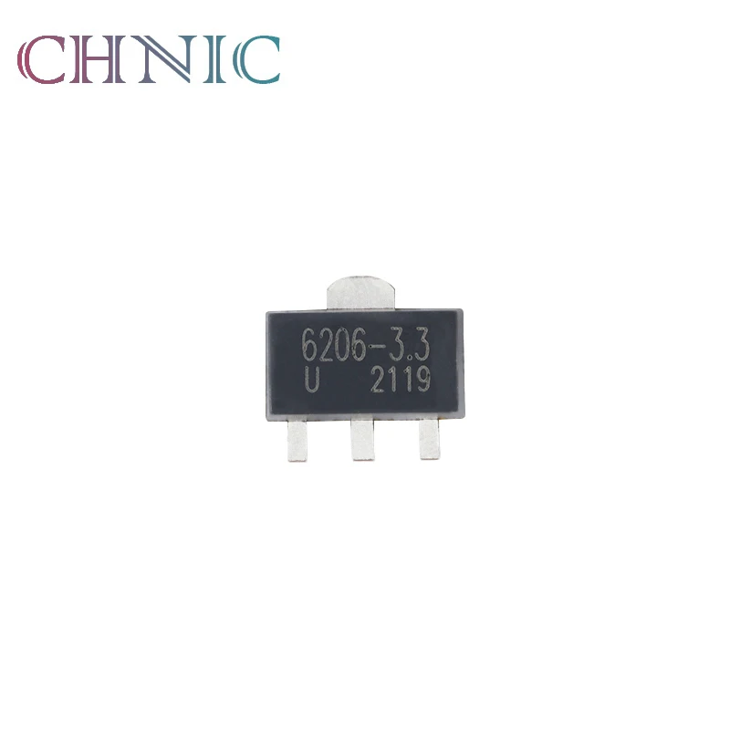

20PCS New and Original Transistors SOT-89 XC6206P332PR Marking 6206A