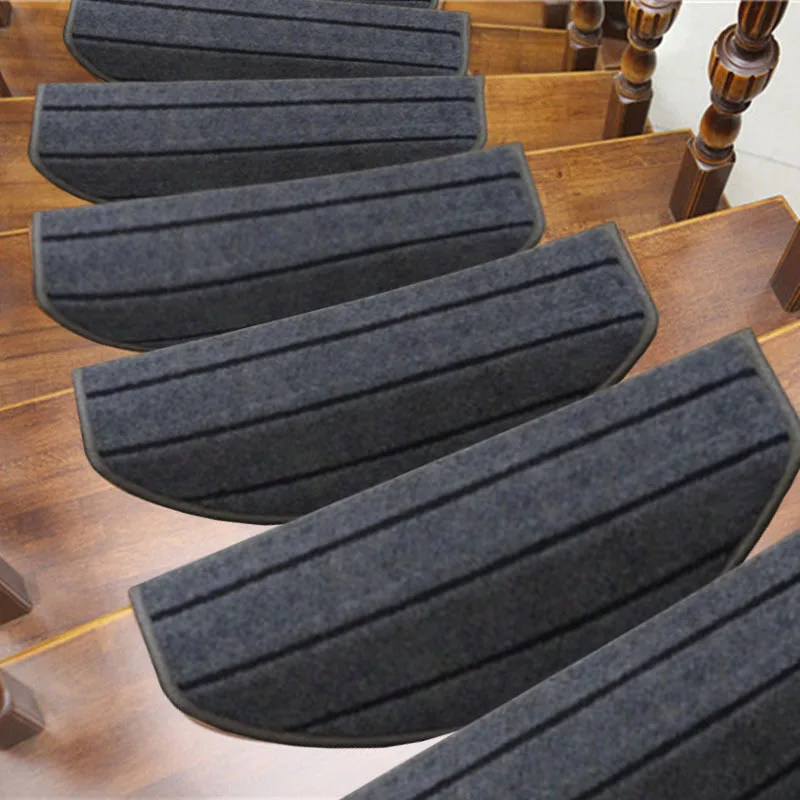 Gray stripes Нескользящий самоклеящийся ковер для лестницы коврик с протектором для дома Защитная крышка для лестницы - Цвет: Gray stripes