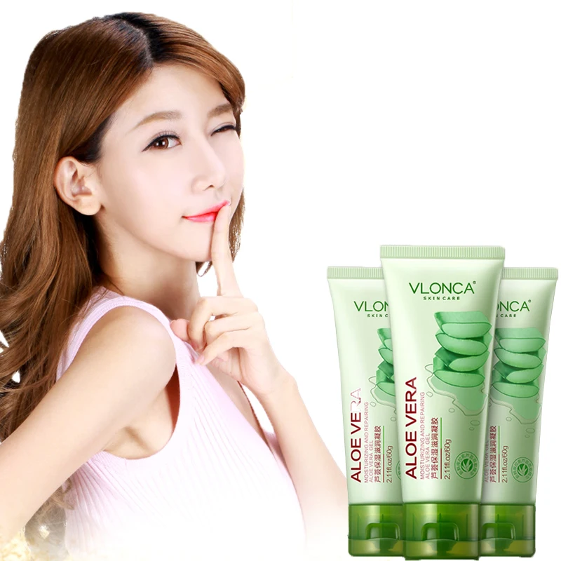 60 мл успокаивающий гель для лица кожи с алоэ вера уход удаление акне Увлажняющий