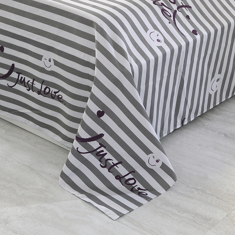 Комплект постельного белья с геометрическим рисунком односпальный в розовую и