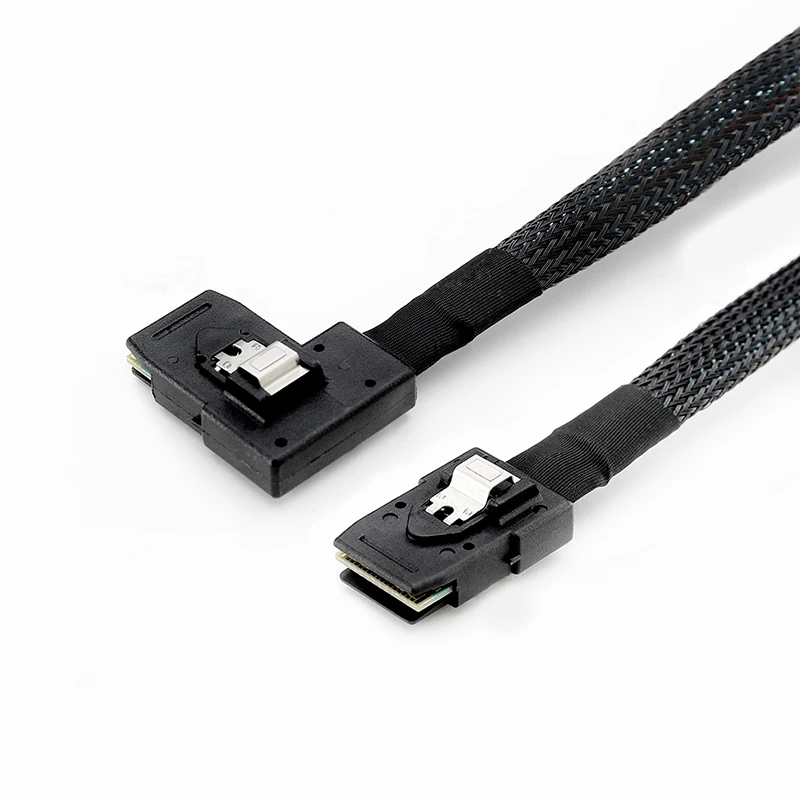 90 градусный Mini SAS 36 контактный штырьковый кабель для передачи данных 8087 в левом