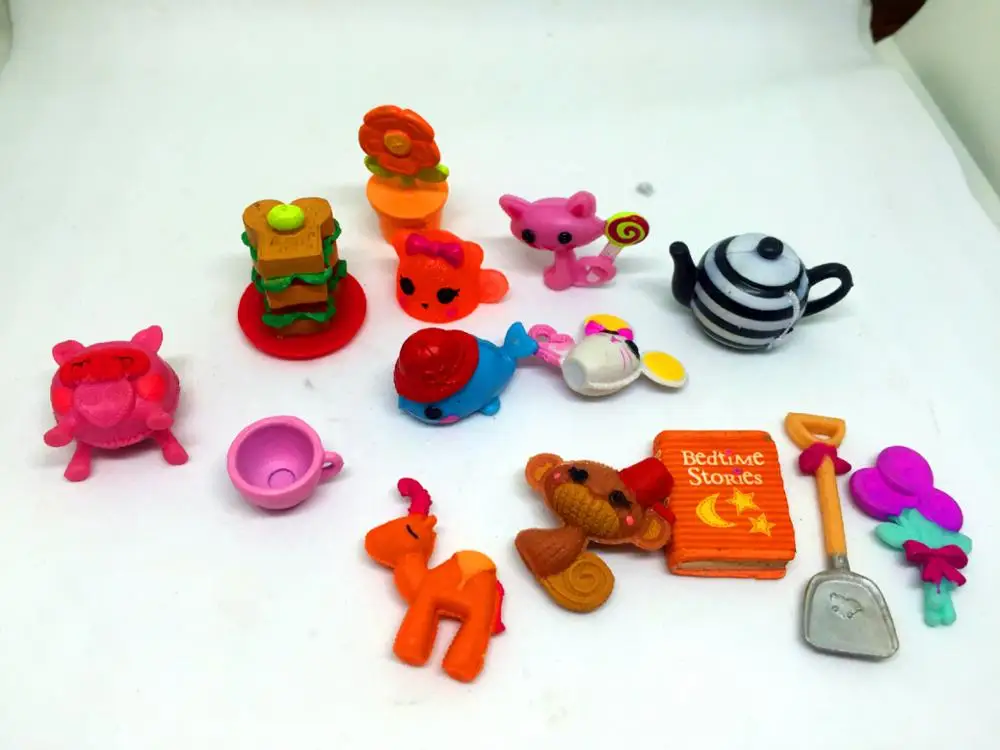 50 шт./лот мультяшная фигурка Lalaloopsy аксессуары милые Мультяшные животные для
