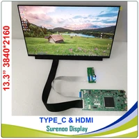 13 3 inch 3840x2160 4k hdmi compatible lcd module monitor screen display panel type_c for windows android cable projection