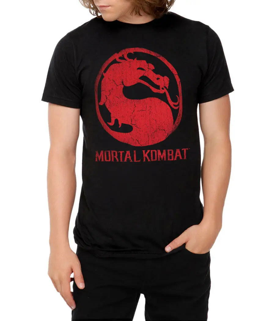 Mortal Kombat Классическая футболка с логотипом толстовка длинным рукавом унисекс hoddie