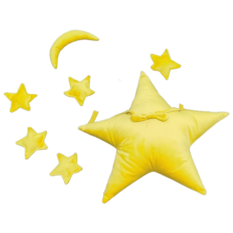 

D7WF 8 Pcs Baby Posing Stars Pillow Set Newborn Photography Props Infants Photo Shooting Accessories
