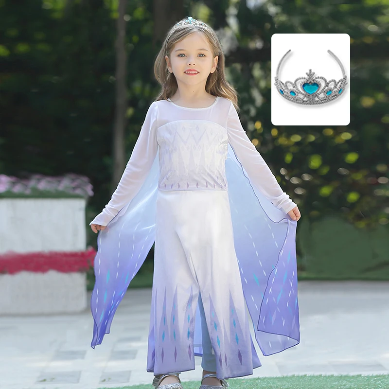 Фантастическое платье принцессы Белый карнавальный костюм феи на Хэллоуин