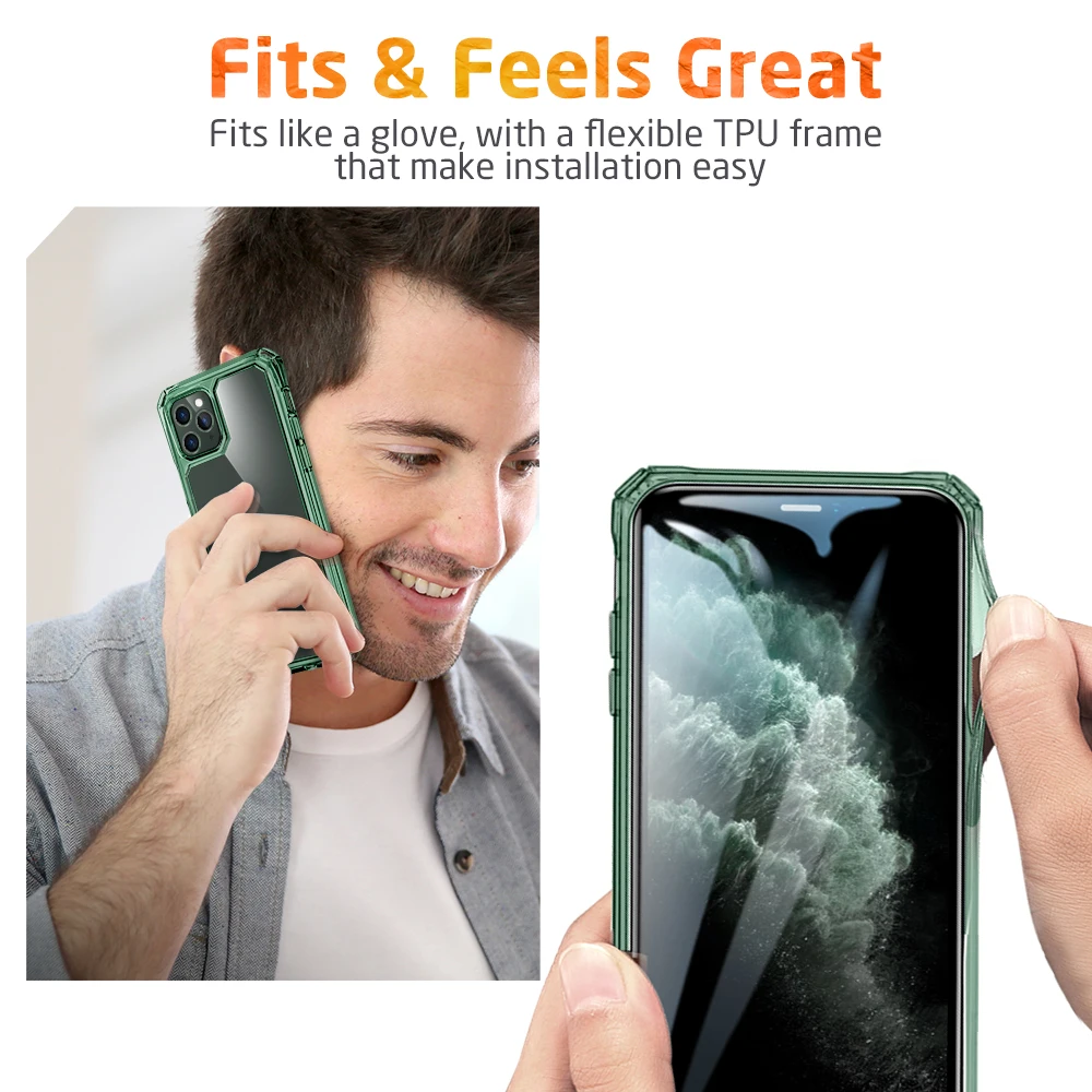 ESR противоударный чехол для iPhone 11 Pro Max, Прозрачный задний бампер, четыре угла, защитный чехол для iPhone 11 11 Pro