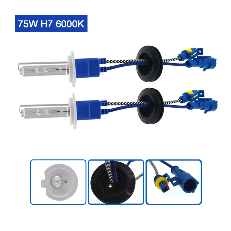 Автомобильная фара 75 Вт Xenon H1 H3 H7 H11 9005 9006 D2H HID лампа для 70 стандартная керамическая