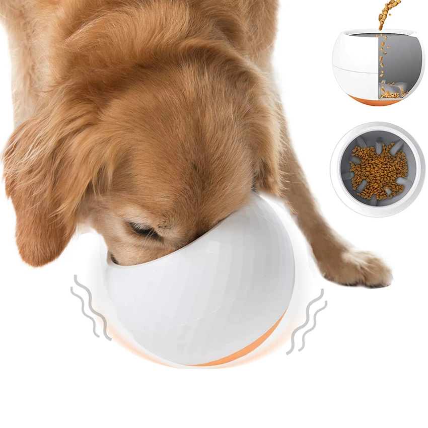 

Dog Slow Feeder Bowl Wobbler Toy Interactive Feeder toy Tumbler Anti-Choking Pet Feeding Food Bowl for Small Medium Dogs Cats