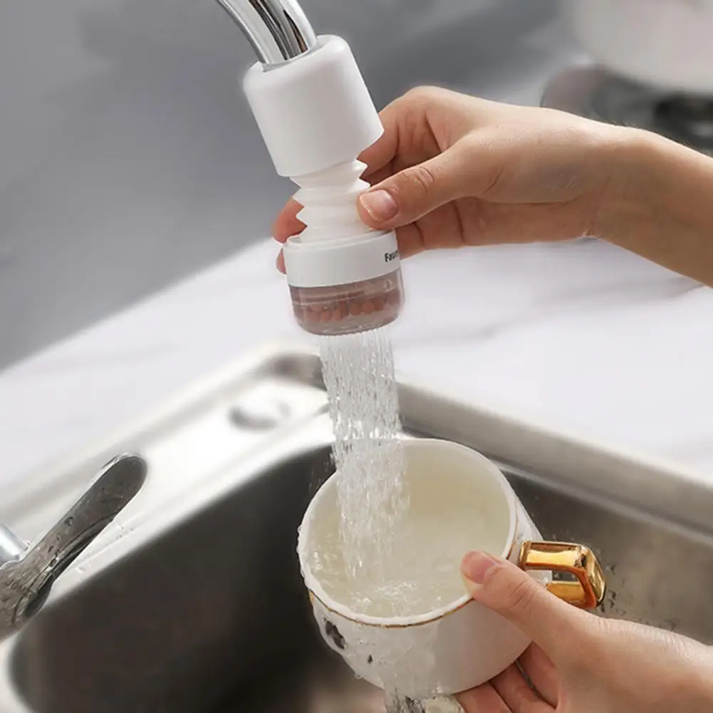 

50% HOTFaucet Head Extender Splash-Proof Adjustable Anti-leakage Kitchen Faucet Bubbler Extender with Water Filter for Home