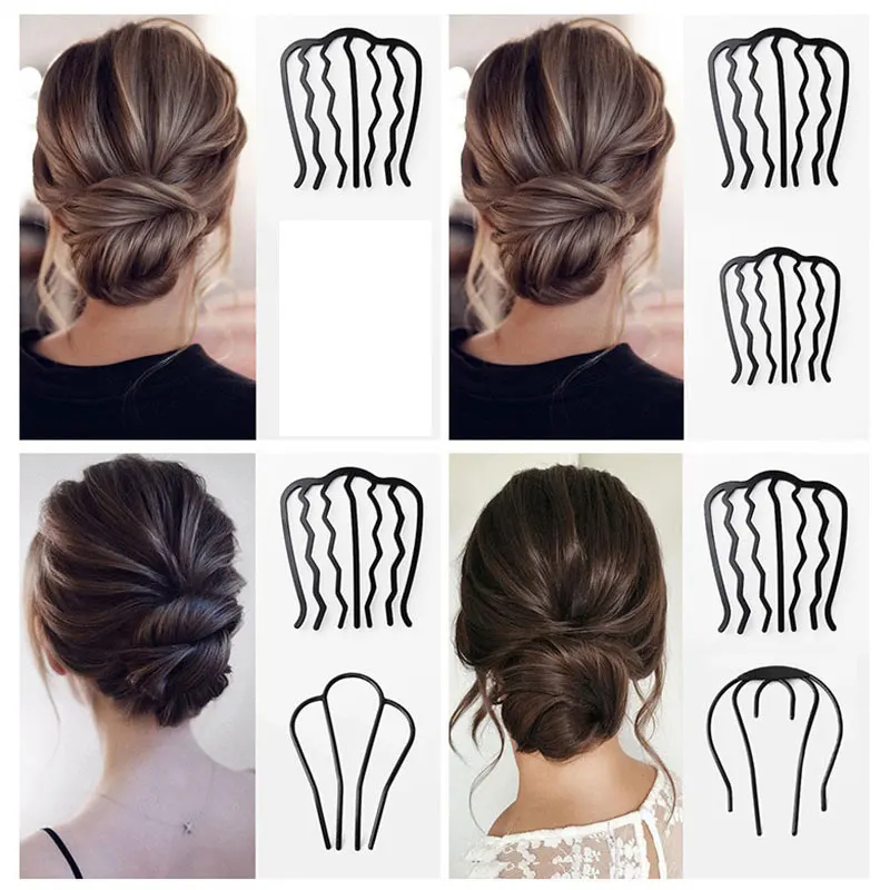 

Bun Maker DIY Hair Tool U Shape Hairpin Styling Clip Durable Practical Woman Fashion Hair Twist Fork Braiding DIY Hair Tool