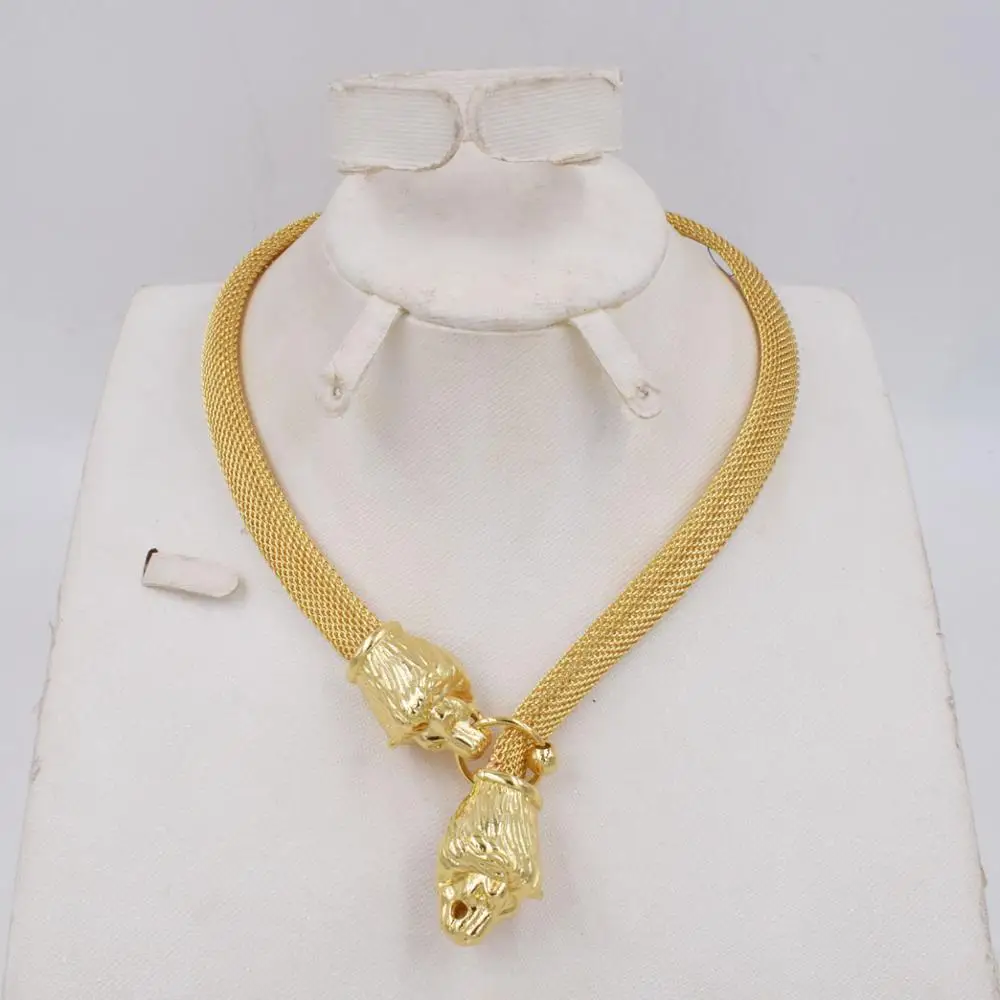 Новый дизайн итальянский комплект ювелирных изделий из золота 750 пробы трех