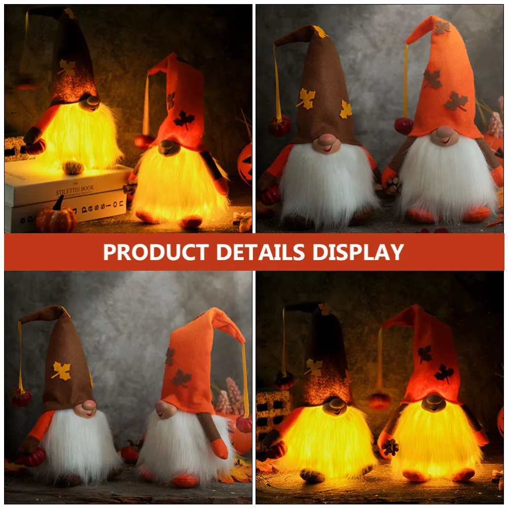

1Pc Home Festival Cloth Doll Adorable Unique LED Doll Faceless Doll Plaything