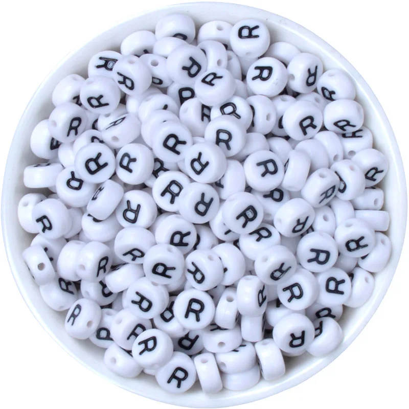 Бусины акриловые для браслетов круглые 4 х 7 мм | Украшения и аксессуары