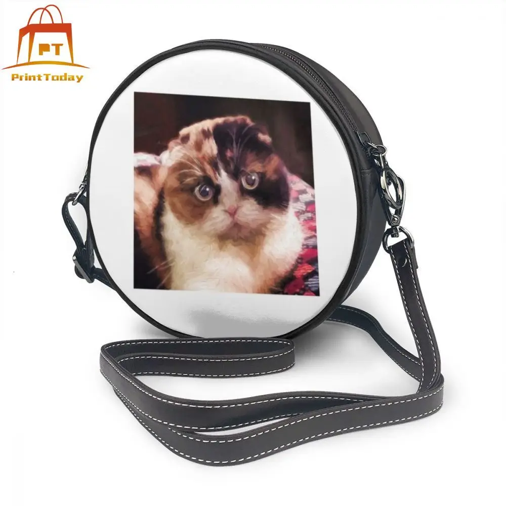 Шотландская складная сумка через плечо с кошкой шотландская кожаная женская