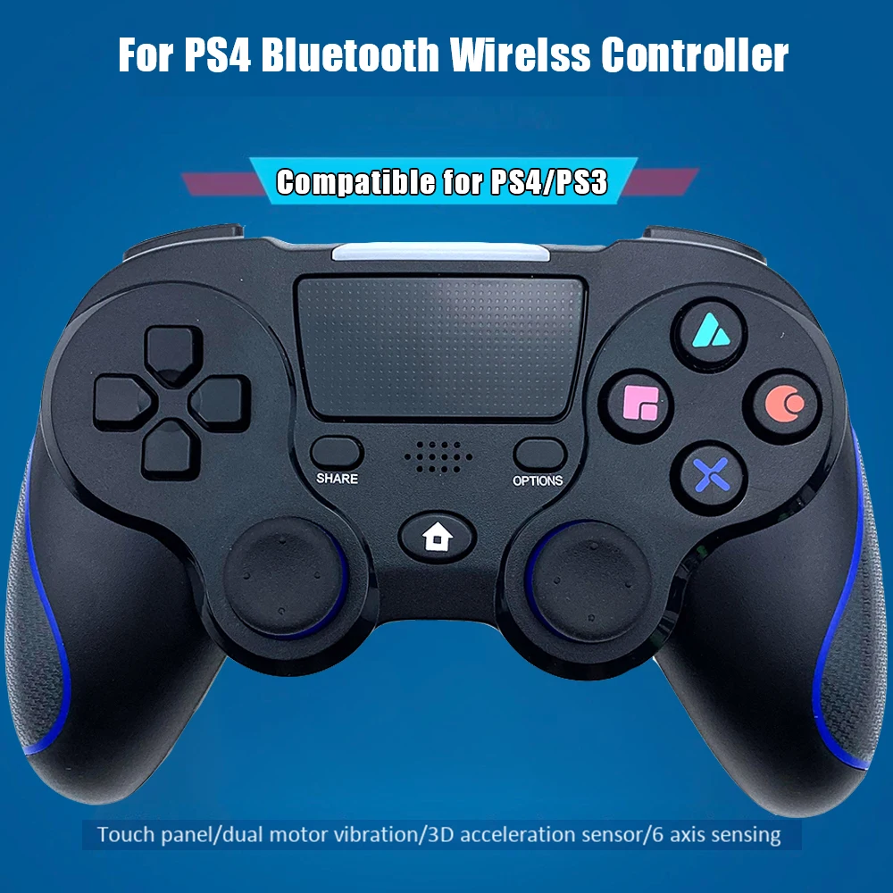 Беспроводной контроллер для PS4 Bluetooth геймпад с пресс панелью Joypad двойная вибрация