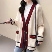 sweater jacket womens spring 2021 new loose korean style lazy style knitted cardigan top cardigan fall 2020 women
