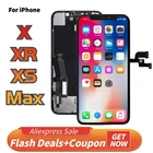 ЖК-дисплей No.1 OLED для Apple iPhone X XR XS Max, дисплей с сенсорным экраном и дигитайзером в сборе, замена INCELL Pantalla No Dead Pixles