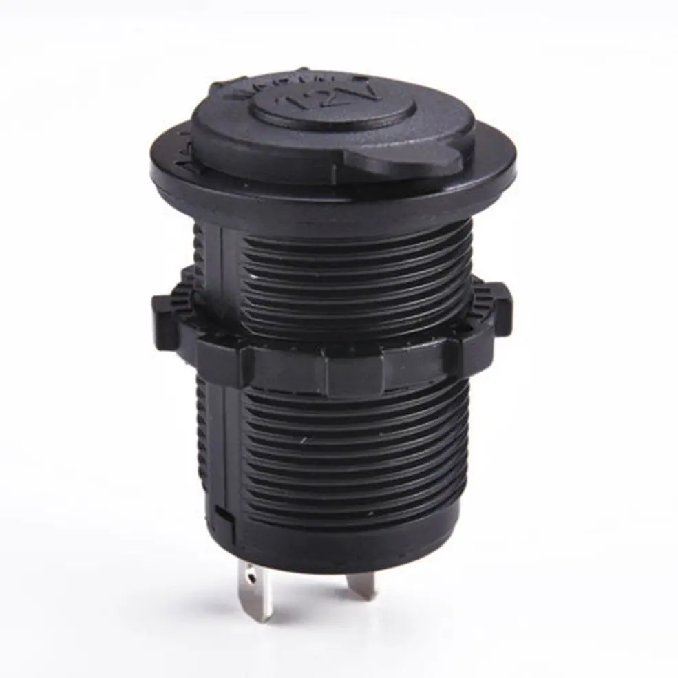 

Universal 12V Automobile Motorcycle Pedestal Car Boat Motorbike Cigarette Lighter Socket Plug Outlet Waterproof