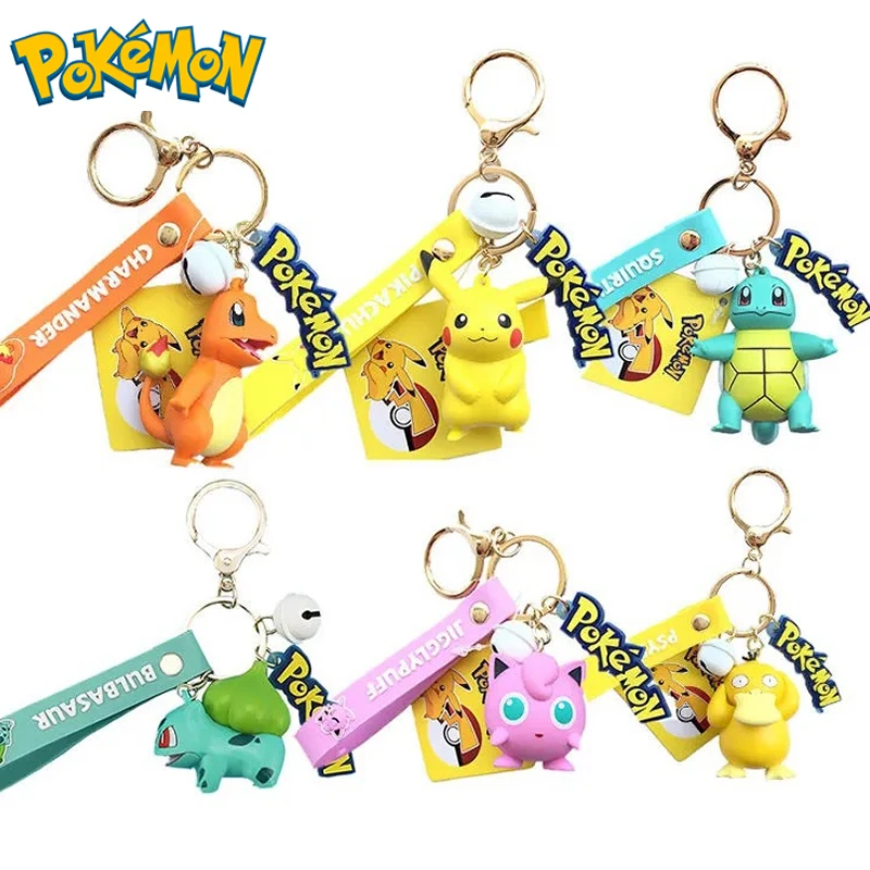 TAKARA TOMY Подлинная экшн-фигурка покемона Пикачу брелок Покемон милые аниме