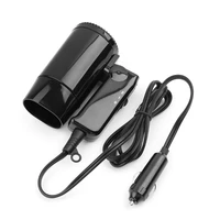 portable 12v hot and cold folding camping travel car dryer hair dryer window defroster cigarette lighter plug
