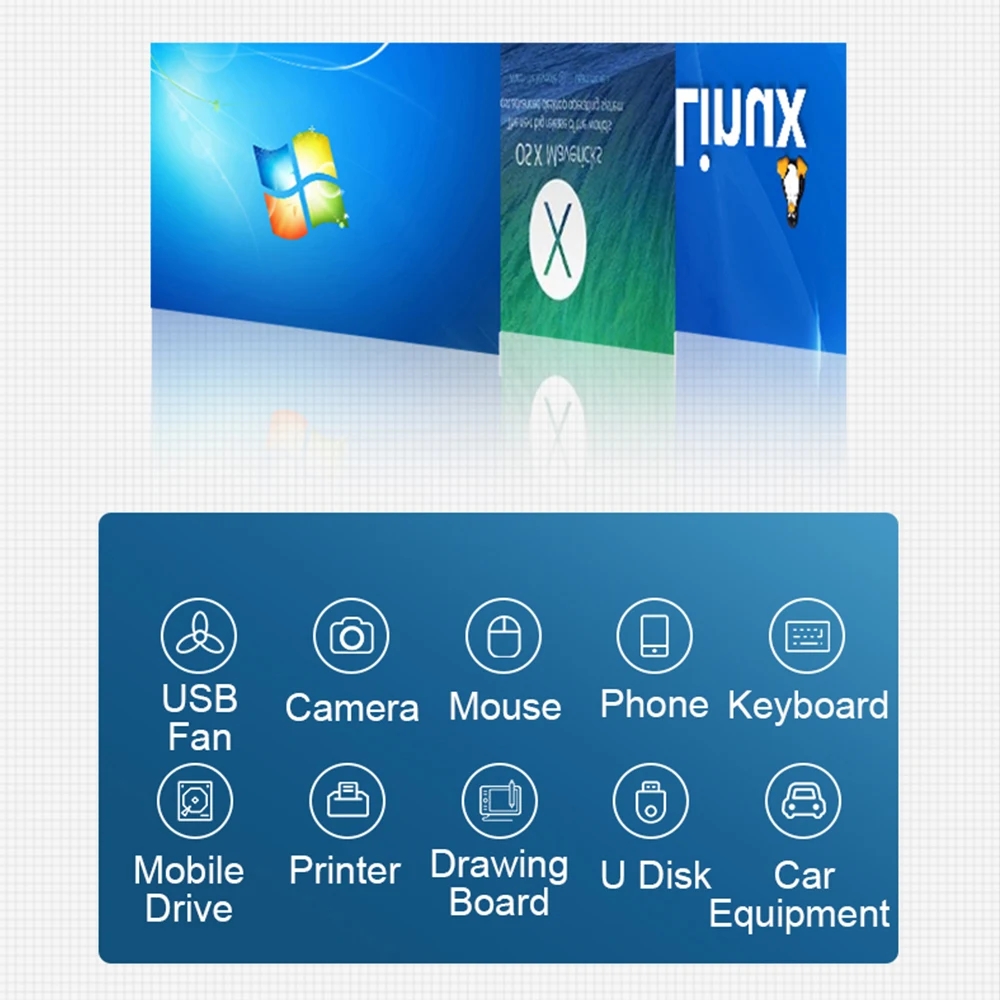 

USB 3.0 HUB Expander Computer Accessories Usb 7 Ports Hub for Macbook Air Accessories Multi USB Splitter 7Port Multiple USB3 Hab