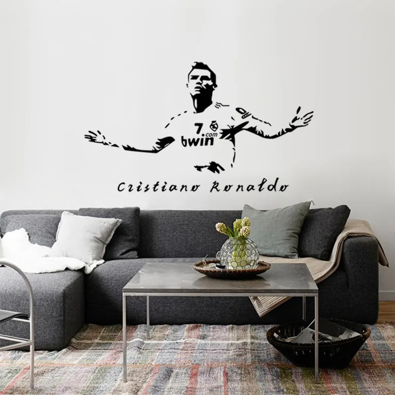 Cr7 Наклейка на стену с изображением футбольного игрока Криштиано Роналду для
