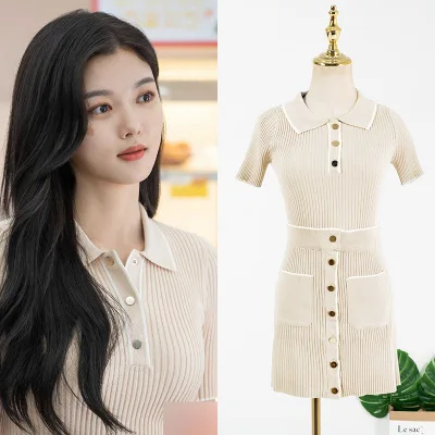 Корейская опера удобный магазин Xinxing эластичный тонкий воротник вязаный Топ +