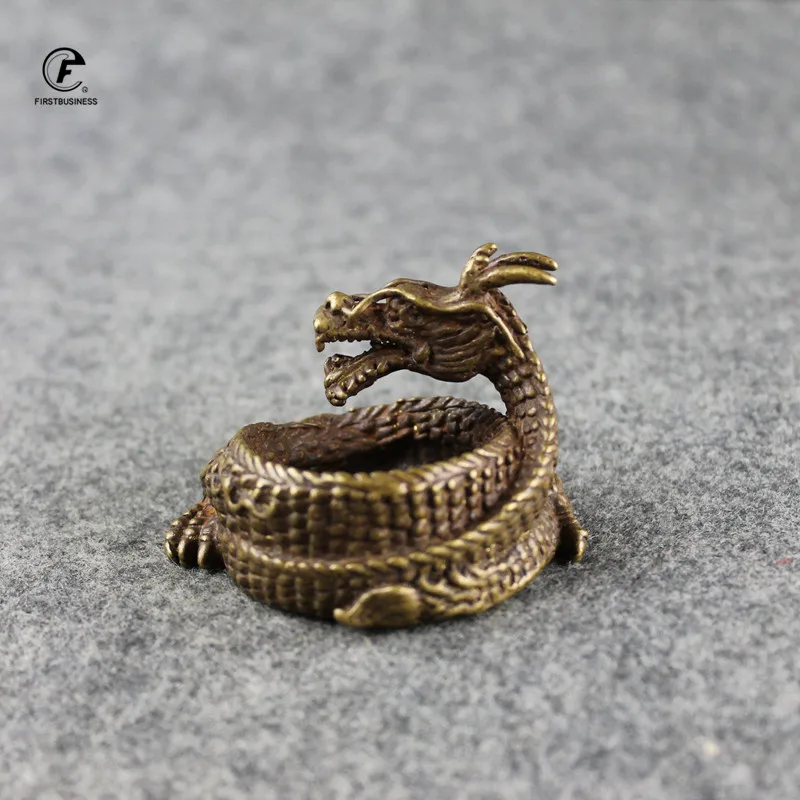 Античные медные китайские украшения в виде дракона ретро латунная Чистящая