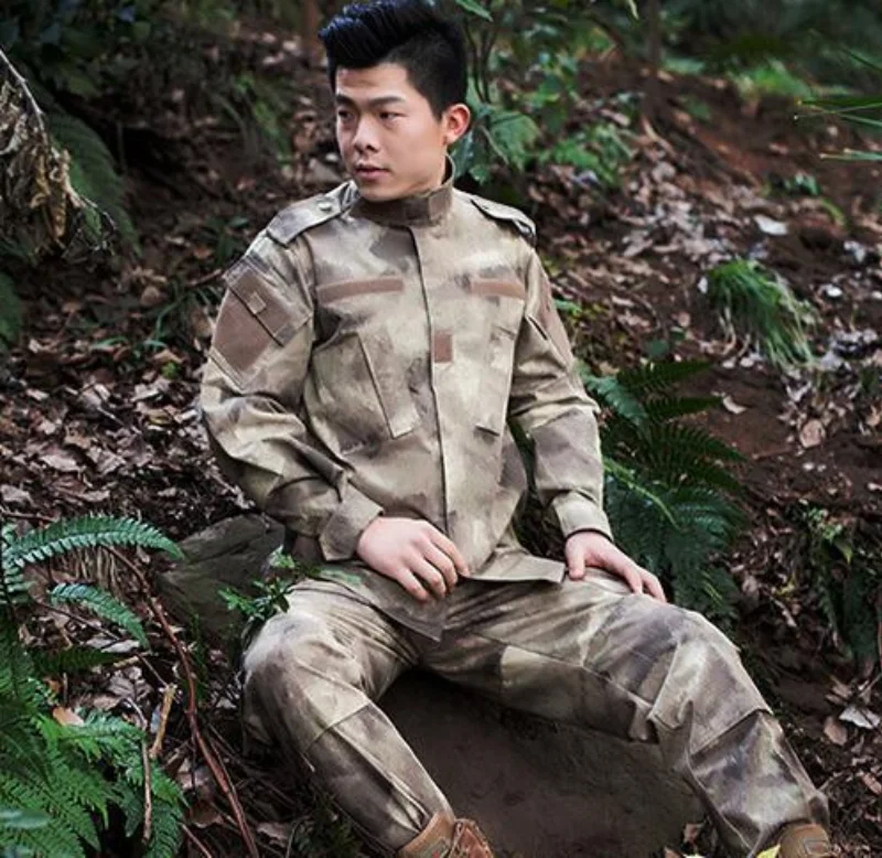 

Army Fans Outdoor Military Training Tactical Uniform Suits Men Women Camping Hunting CS Shooting Combat Camouflage Shirt + Pants