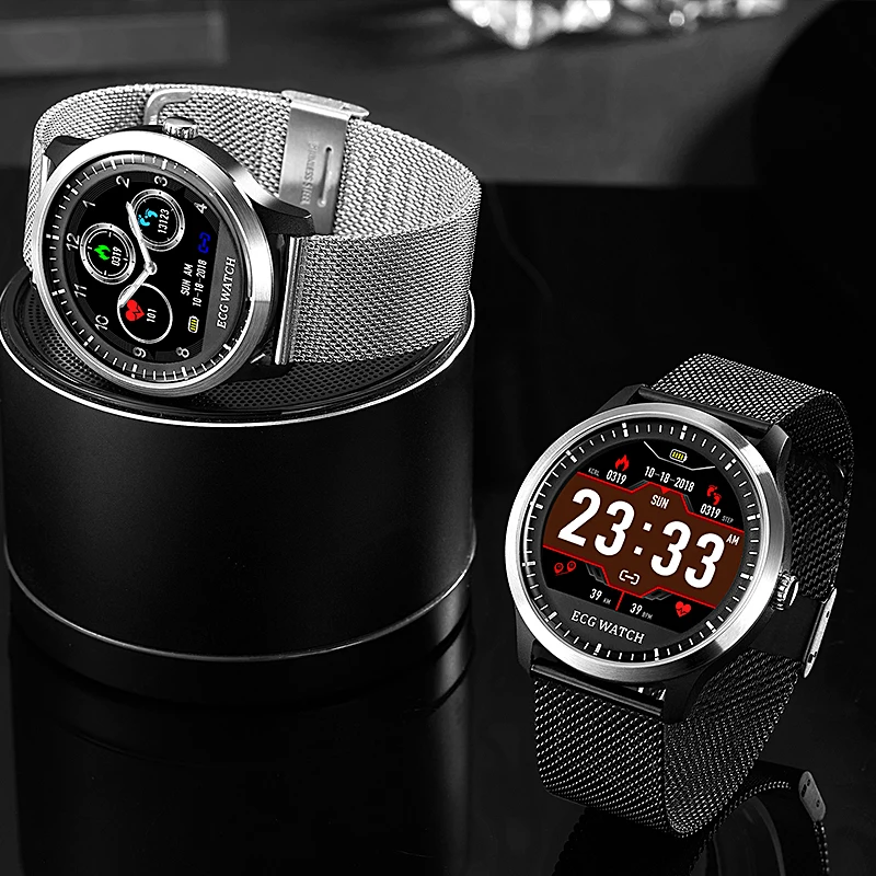 MIJIAO N58 2020 New ECG PPG Smartwatch мужские IP67 водонепроницаемые спортивные часы пульсометр