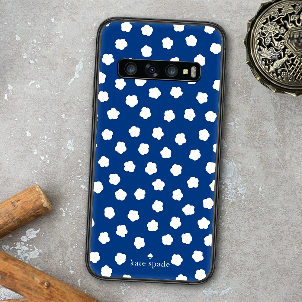 

Kate Pink Fashion Flower Phone Case For Samsung Galaxy Note S 8 9 10 20 Plus E Lite Uitra black Waterproof Luxury Shell Tpu Cell