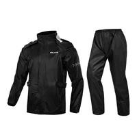 sulaite black motorbike raincoat rain pants jacket suits for adults impermeable waterproof motorcycle riding outdoor hiking