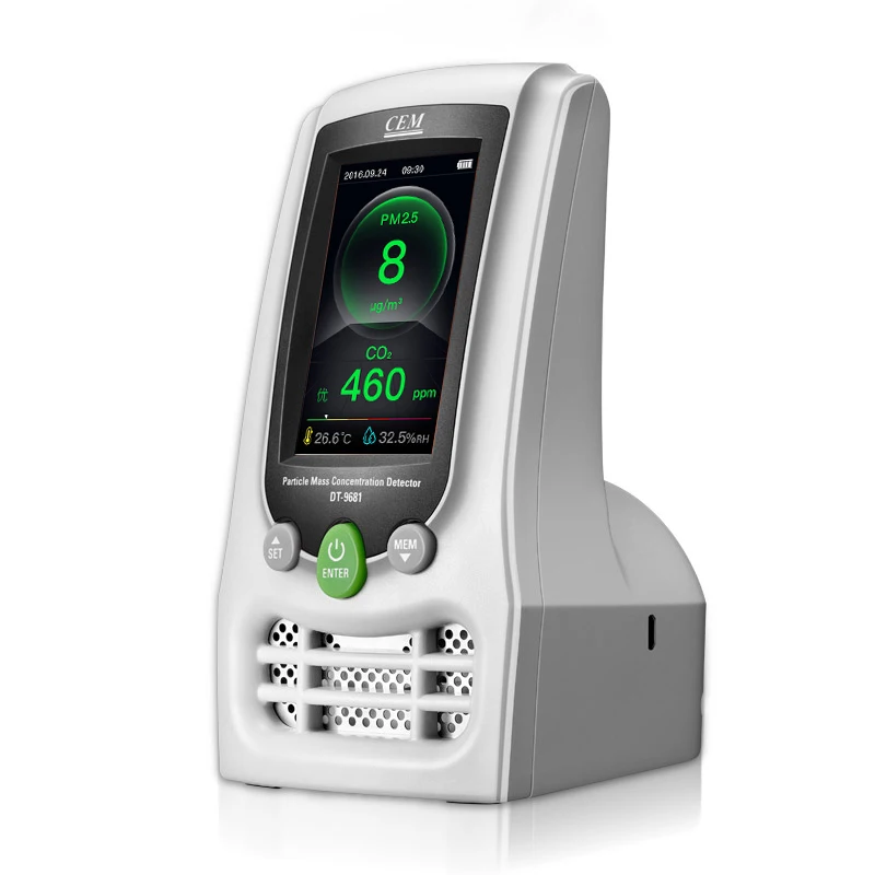 Портативный счетчик частиц с PM2.5 PM10 HCHO TVOC CO2 WIFI прибор для тестирования пыли 2020 |