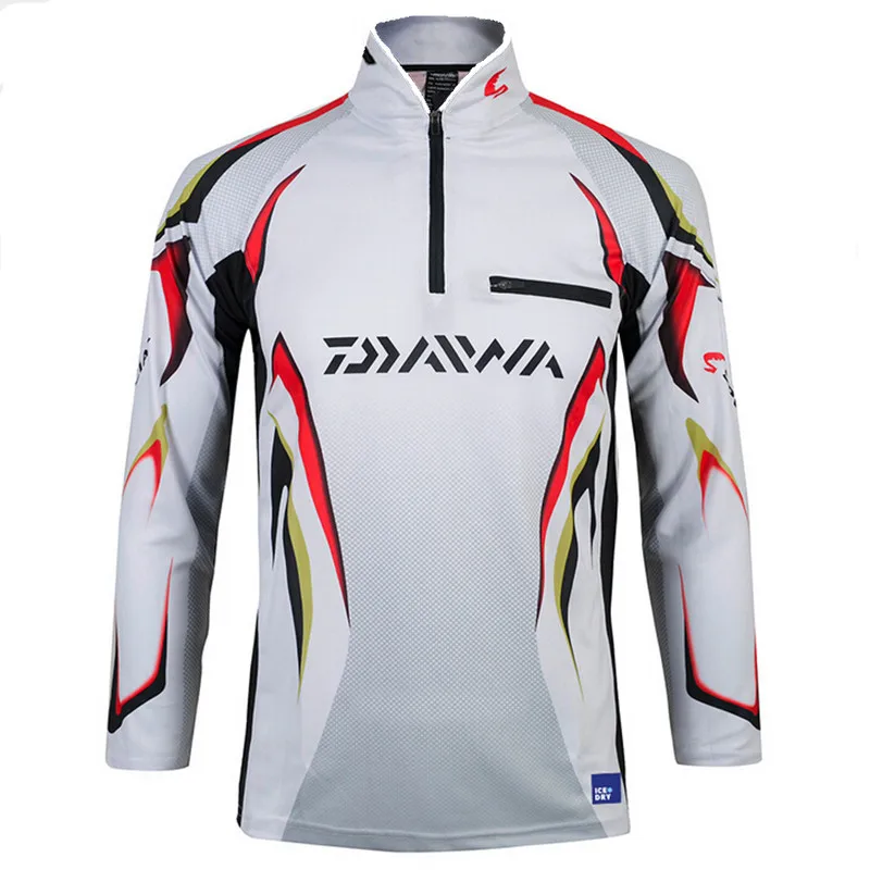 Новый бренд Daiwa для мужчин рыбалка одежда анти-УФ с длинным рукавом размера плюс