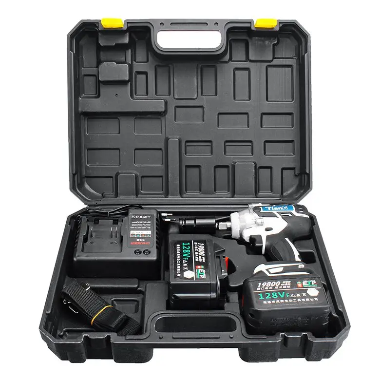 

3 In 1 128V Brushless Electric Wrench Power Drill 19800mAH Electric Screwdriver 240-520NM Adjustable Stepless Speed Regulation